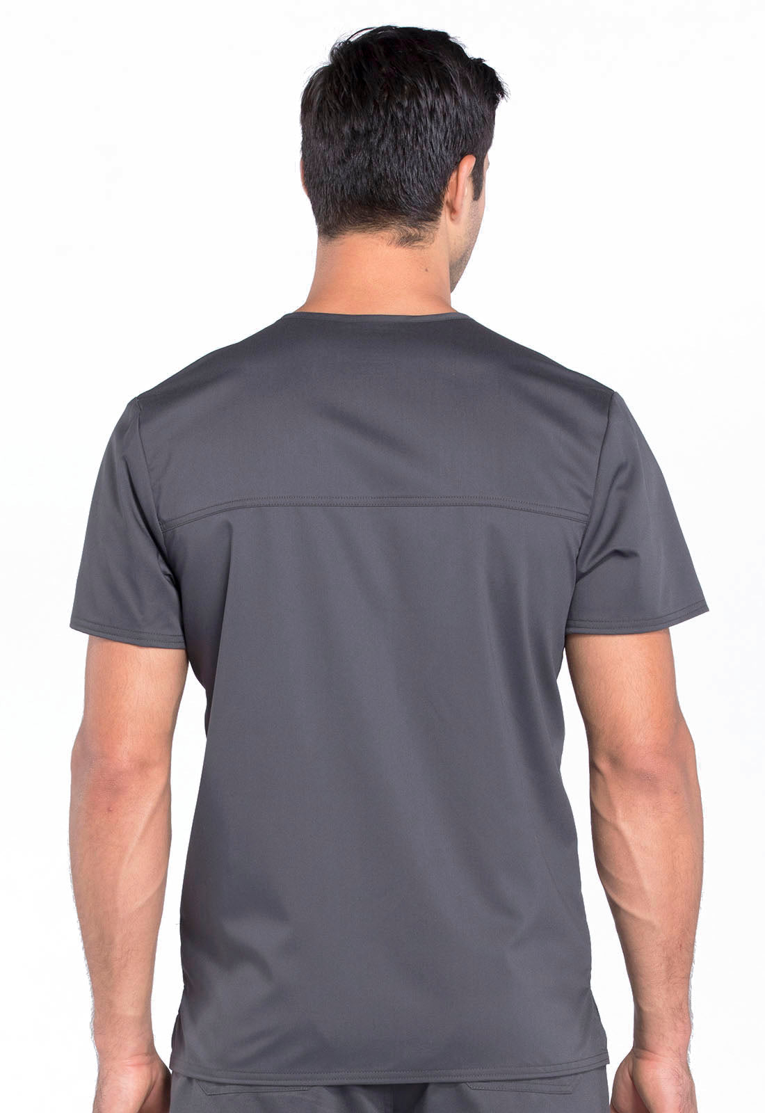 Workwear Revolution WW670 Men's V-Neck Scrub Top Pewter