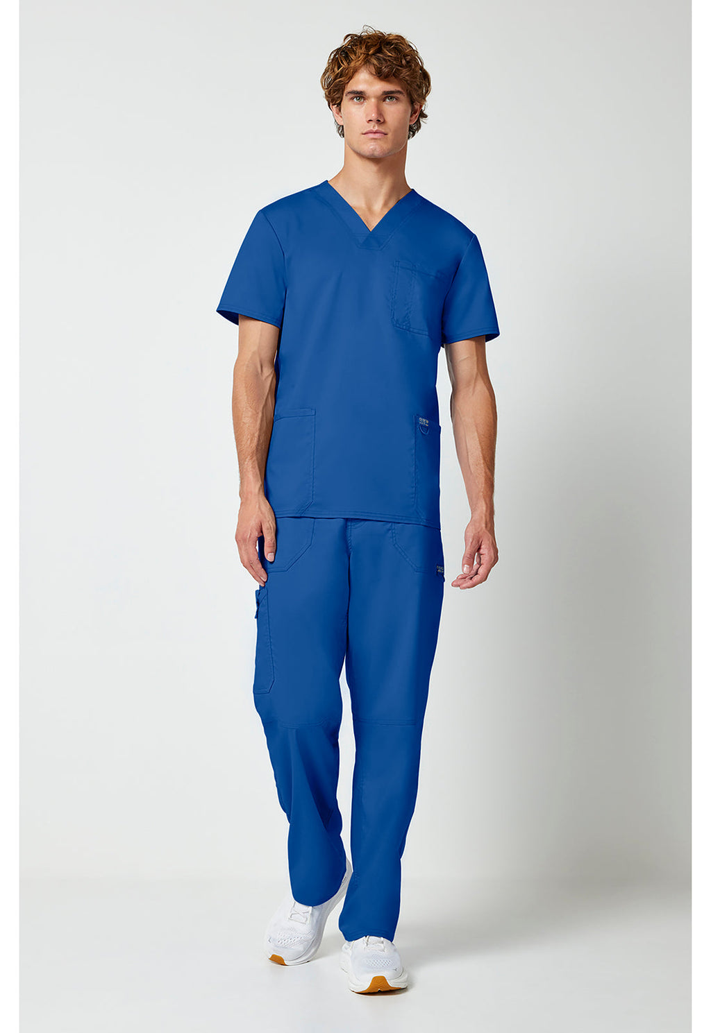 Workwear Revolution WW670 Men's V-Neck Scrub Top Royal
