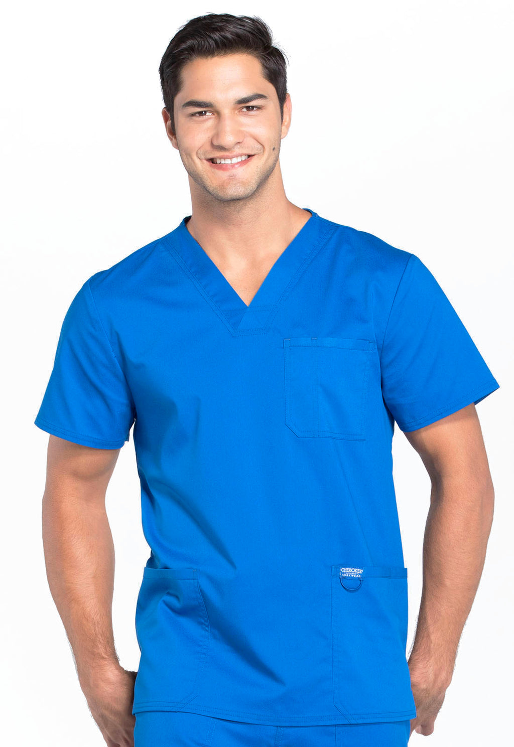 Workwear Revolution WW670 Men's V-Neck Scrub Top Royal