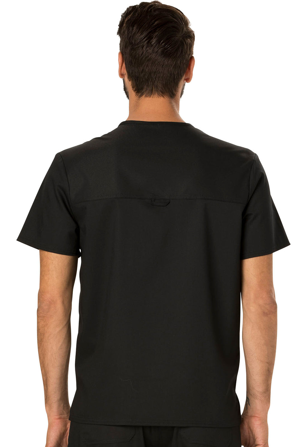 Workwear Revolution WW690 Men's Tuckable V-Neck Scrub Top Black