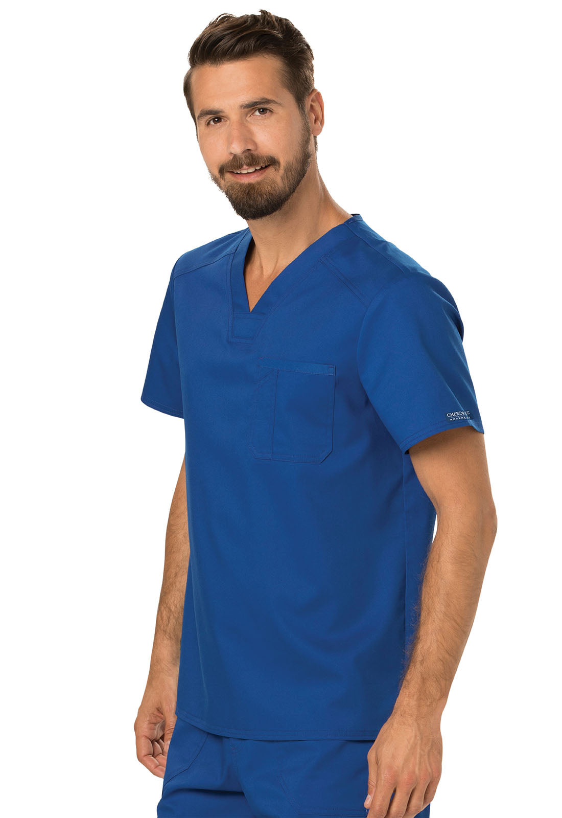 Revolution WW690 Men's Tuckable V-Neck Top Galaxy Blue