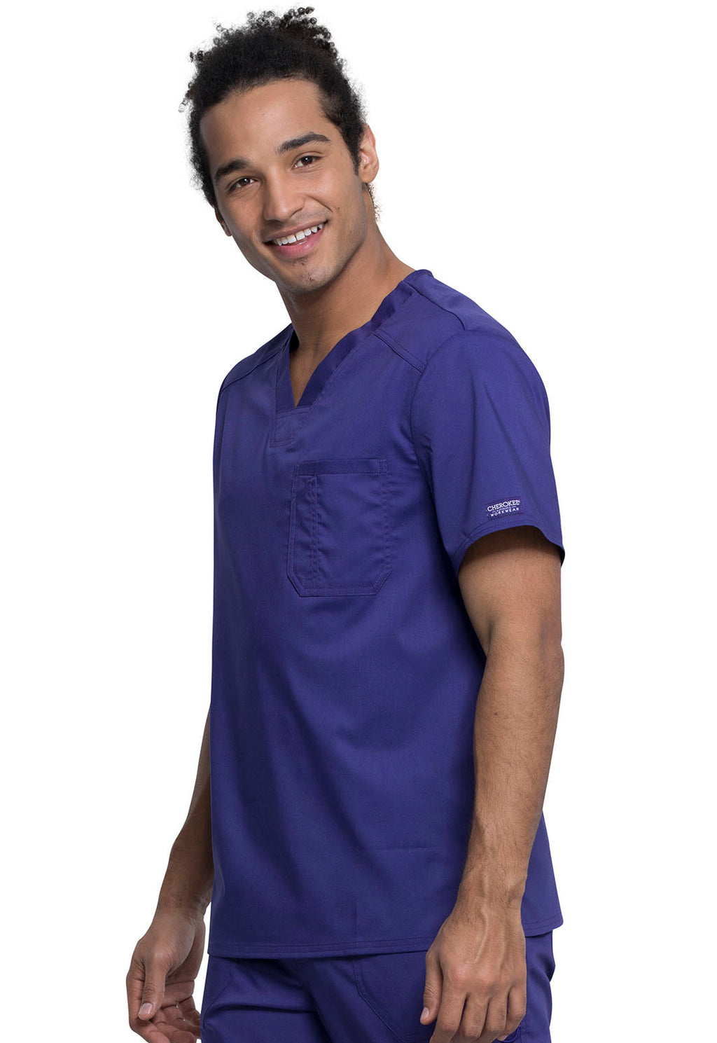 Revolution WW690 Men's Tuckable V-Neck Top Grape