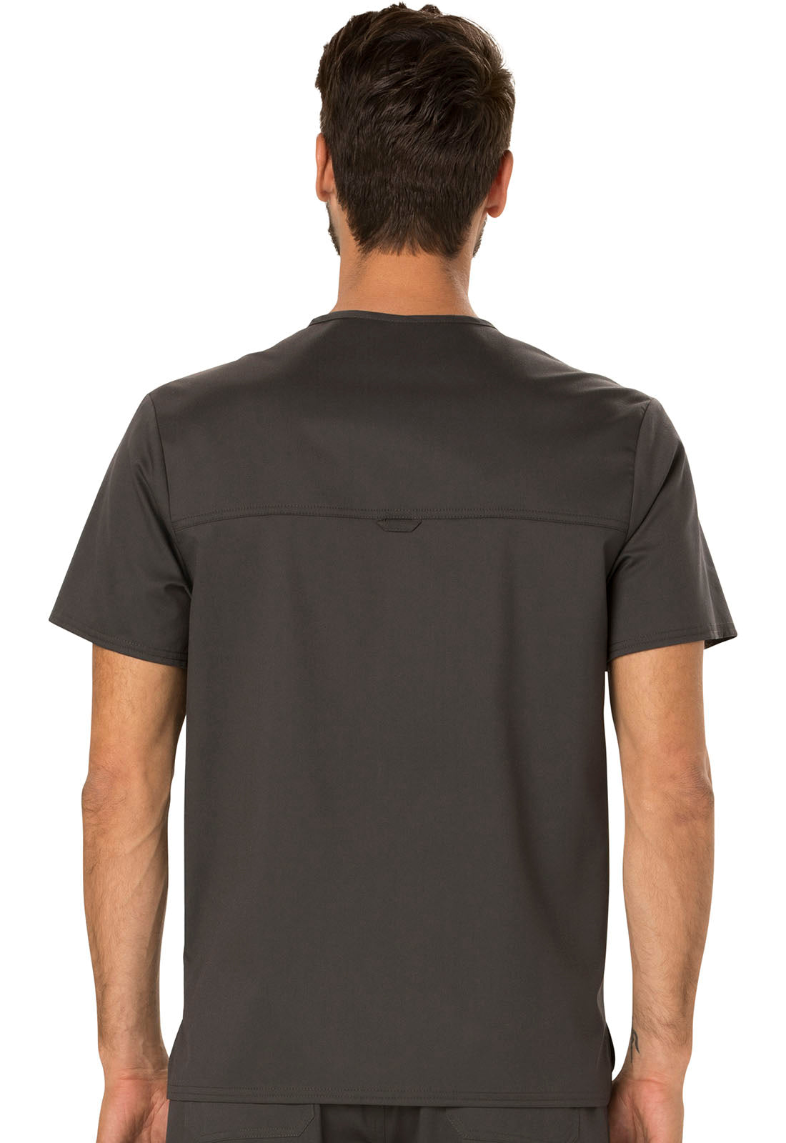 Workwear Revolution WW690 Men's Tuckable V-Neck Scrub Top Pewter