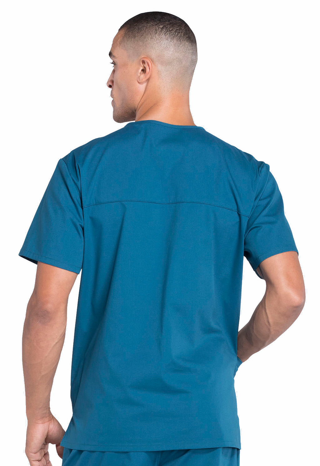 Professionals WW695 Men's V-Neck Top Caribbean Blue