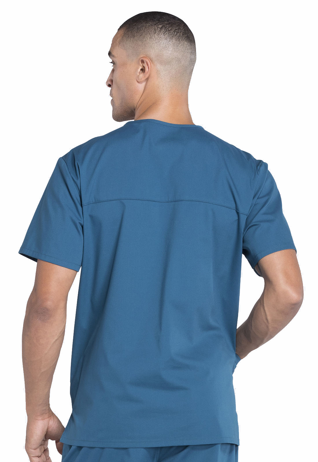 Professionals WW695 Men's V-Neck Top Caribbean Blue
