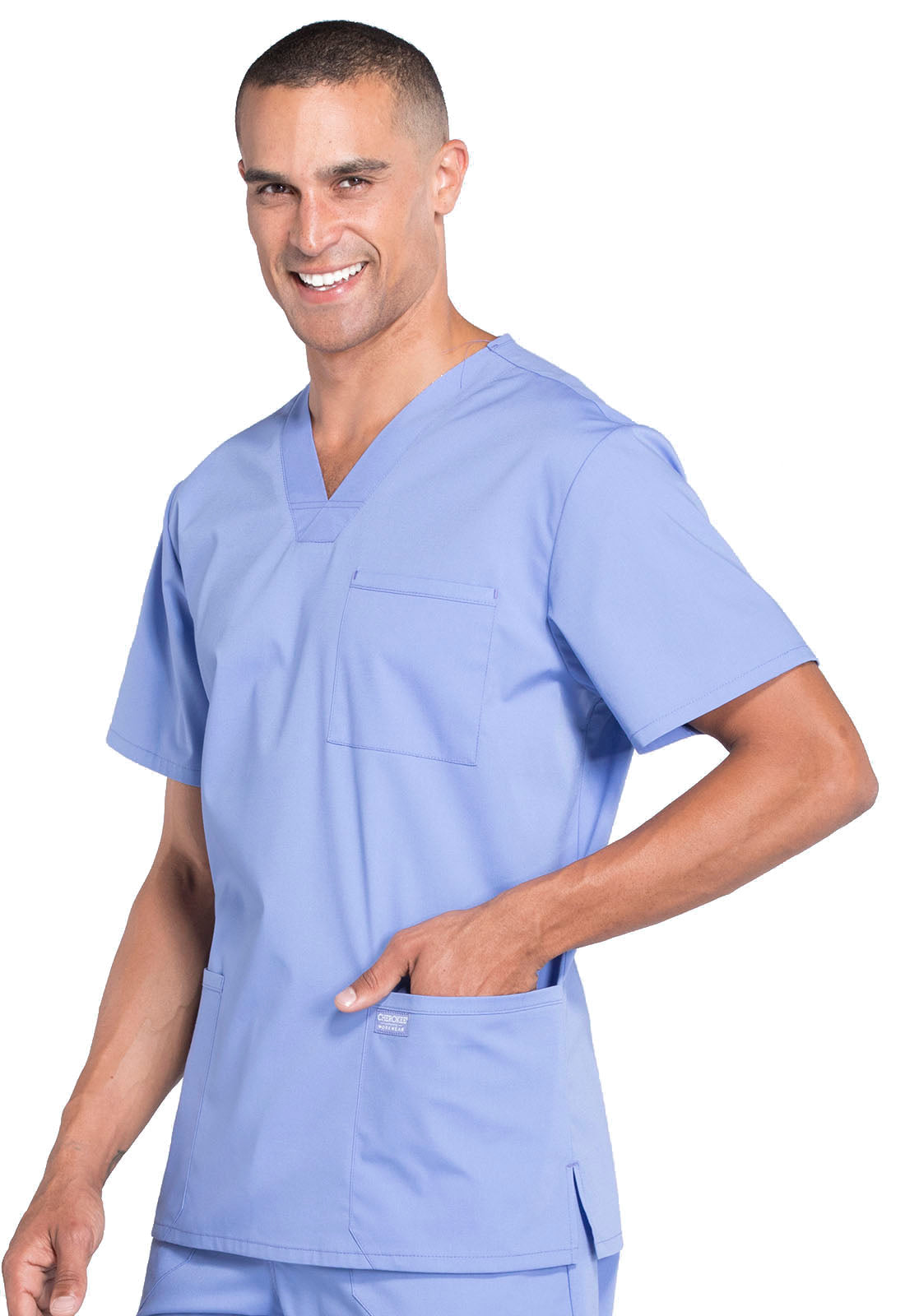 Professionals WW695 Men's V-Neck Top Ciel