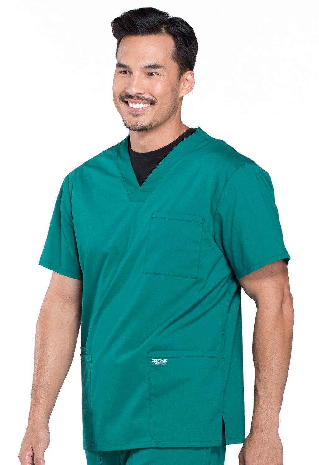 Professionals WW695 Men's V-Neck Top Hunter Green
