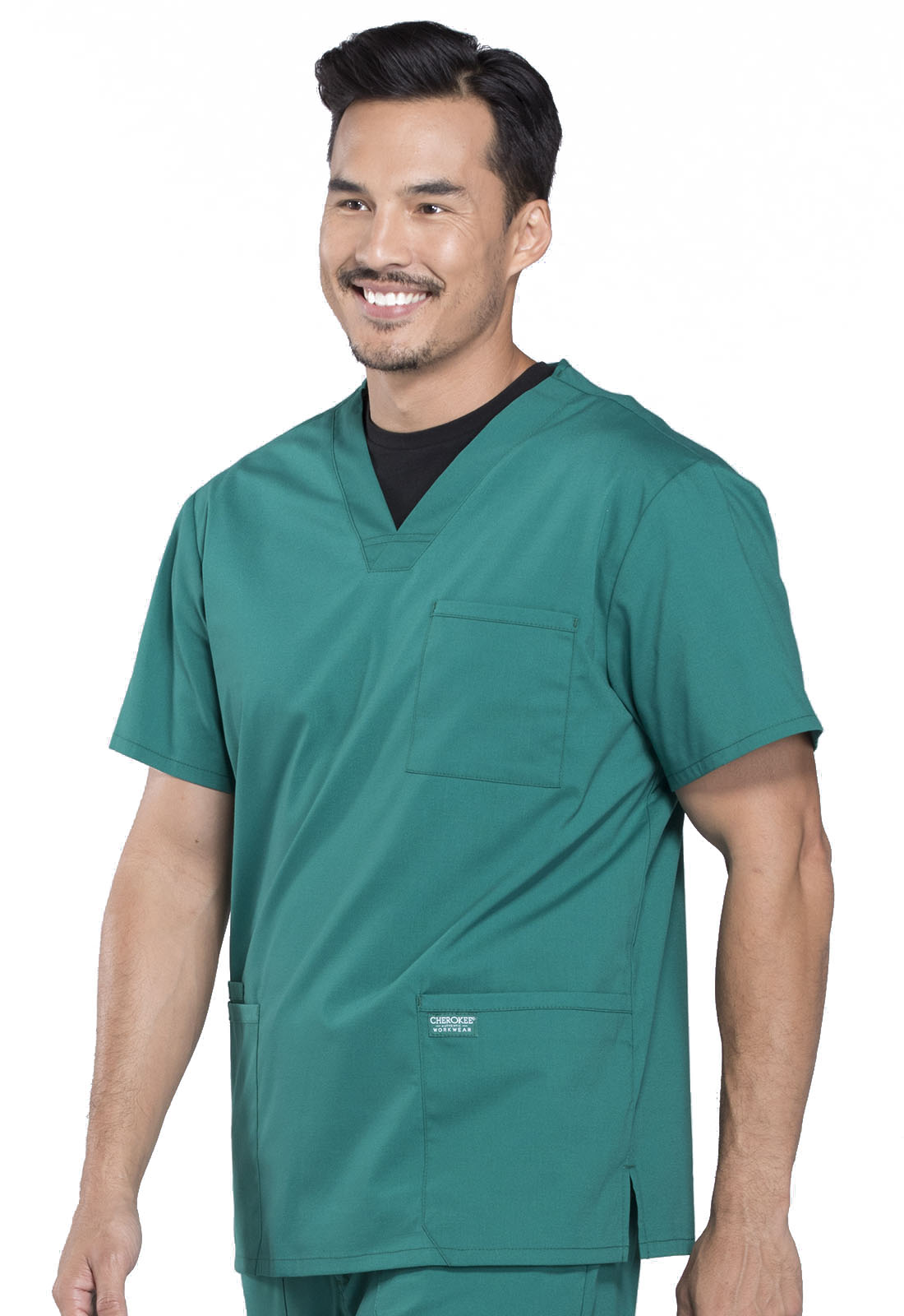 Professionals WW695 Men's V-Neck Top Hunter Green