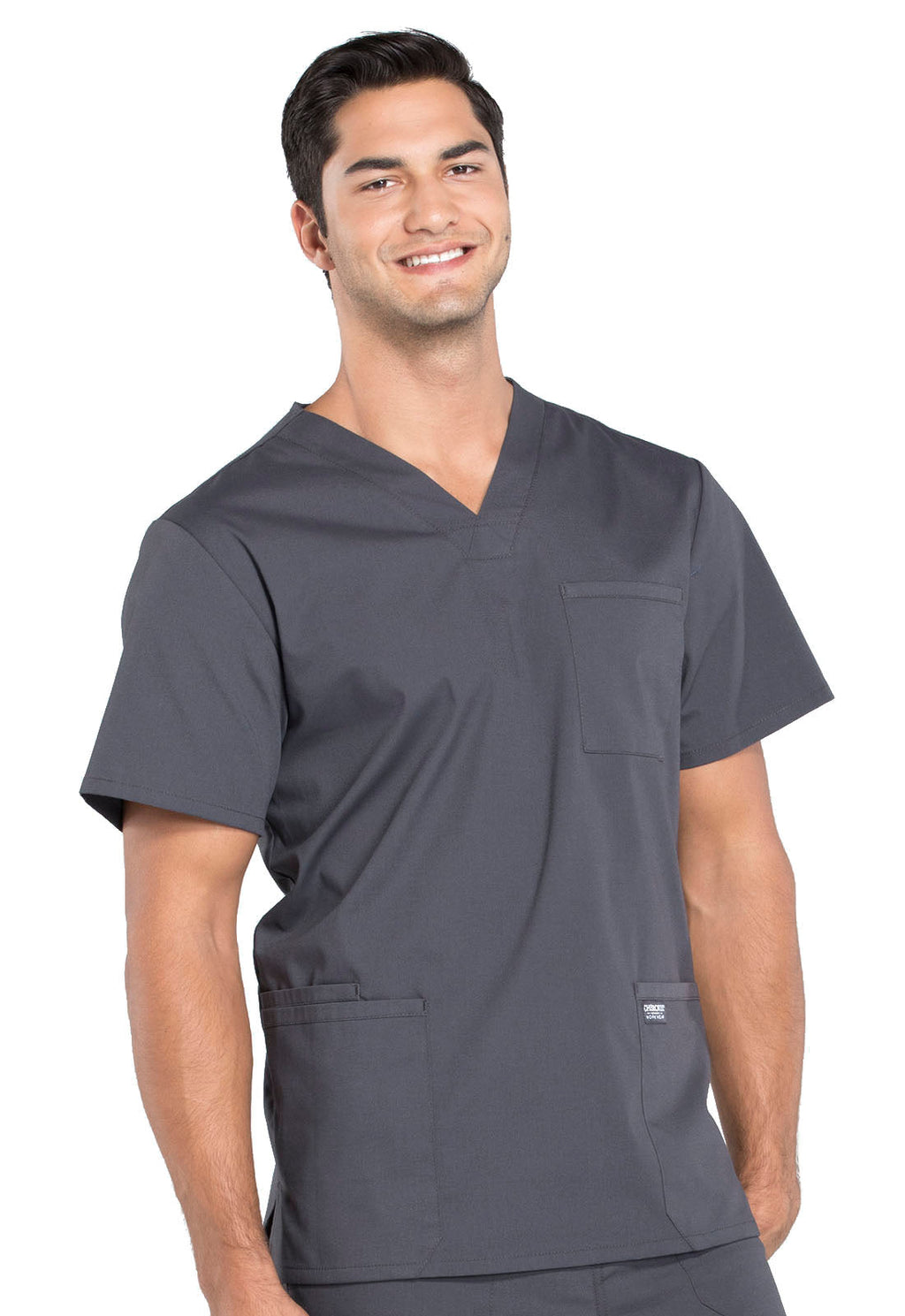 Professionals WW695 Men's V-Neck Top Pewter