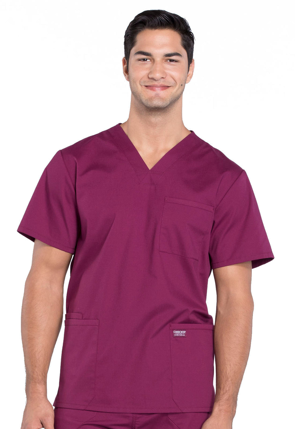 Professionals WW695 Men's V-Neck Top Wine
