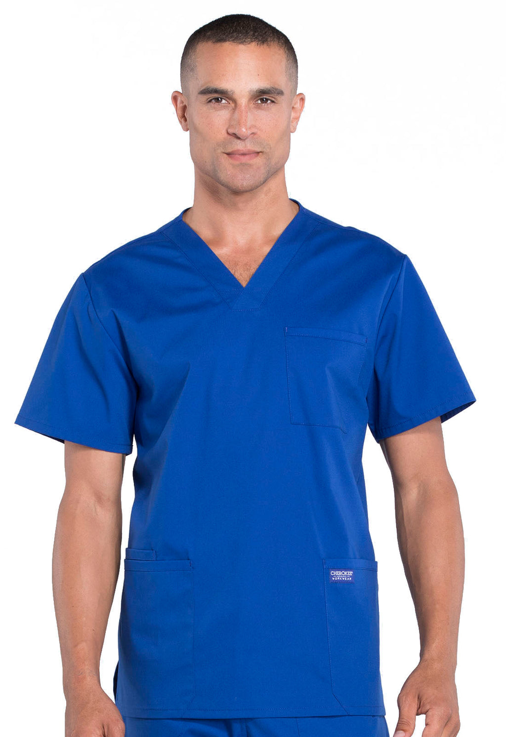 Professionals WW695 Men's V-Neck Top Galaxy Blue