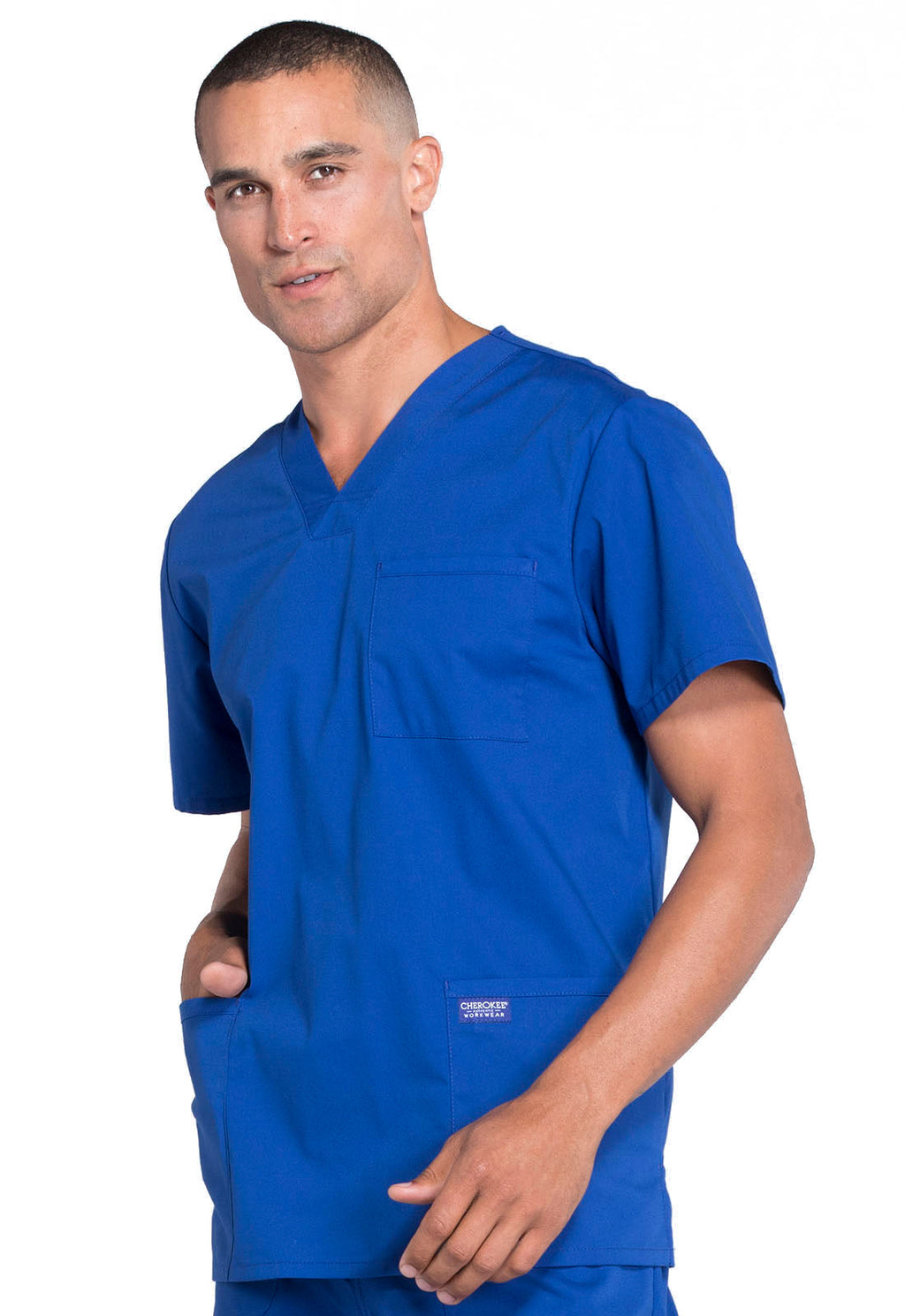 Professionals WW695 Men's V-Neck Top Galaxy Blue