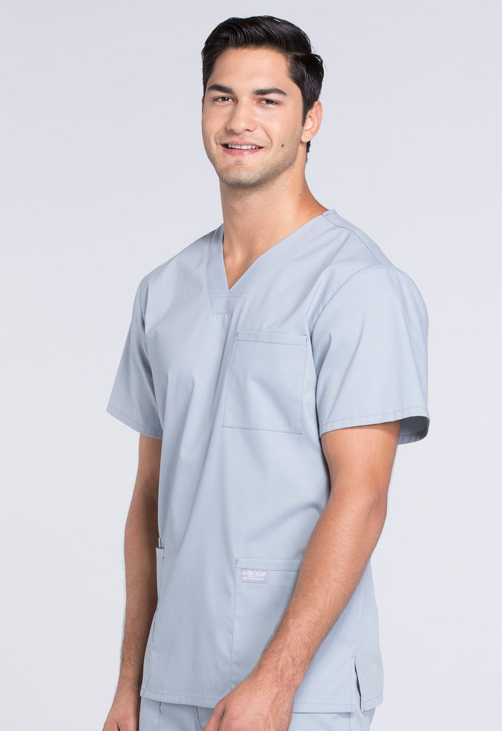 Professionals WW695 Men's V-Neck Top Grey