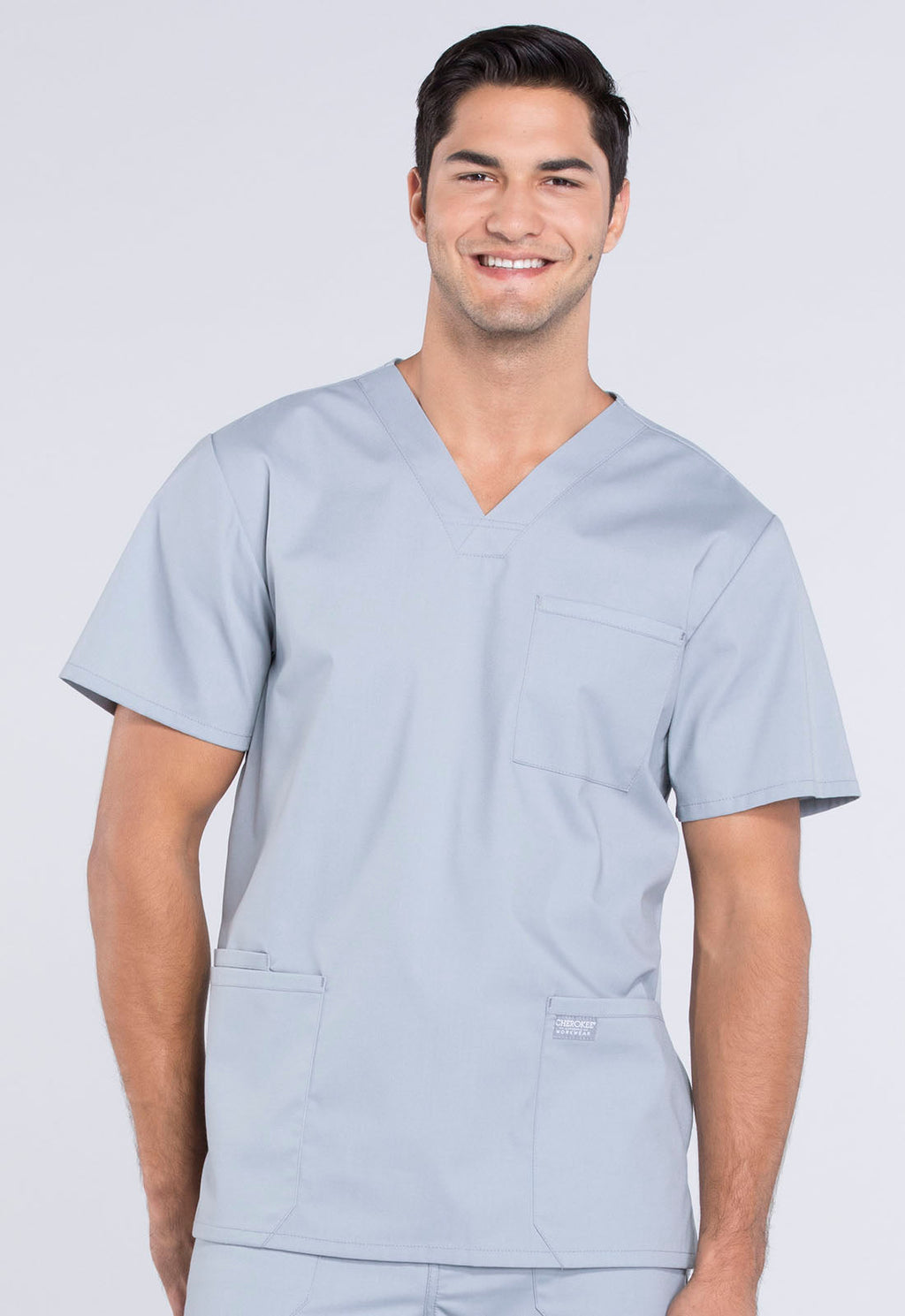 Professionals WW695 Men's V-Neck Top Grey