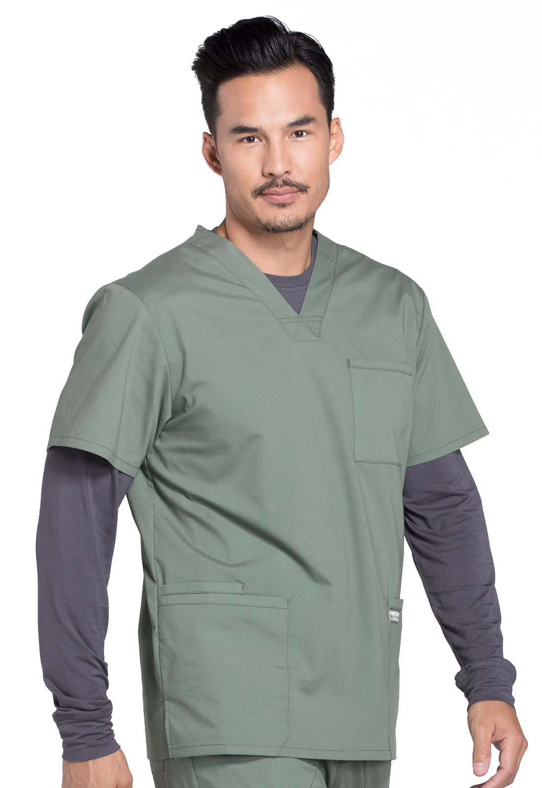 Professionals WW695 Men's V-Neck Top Olive