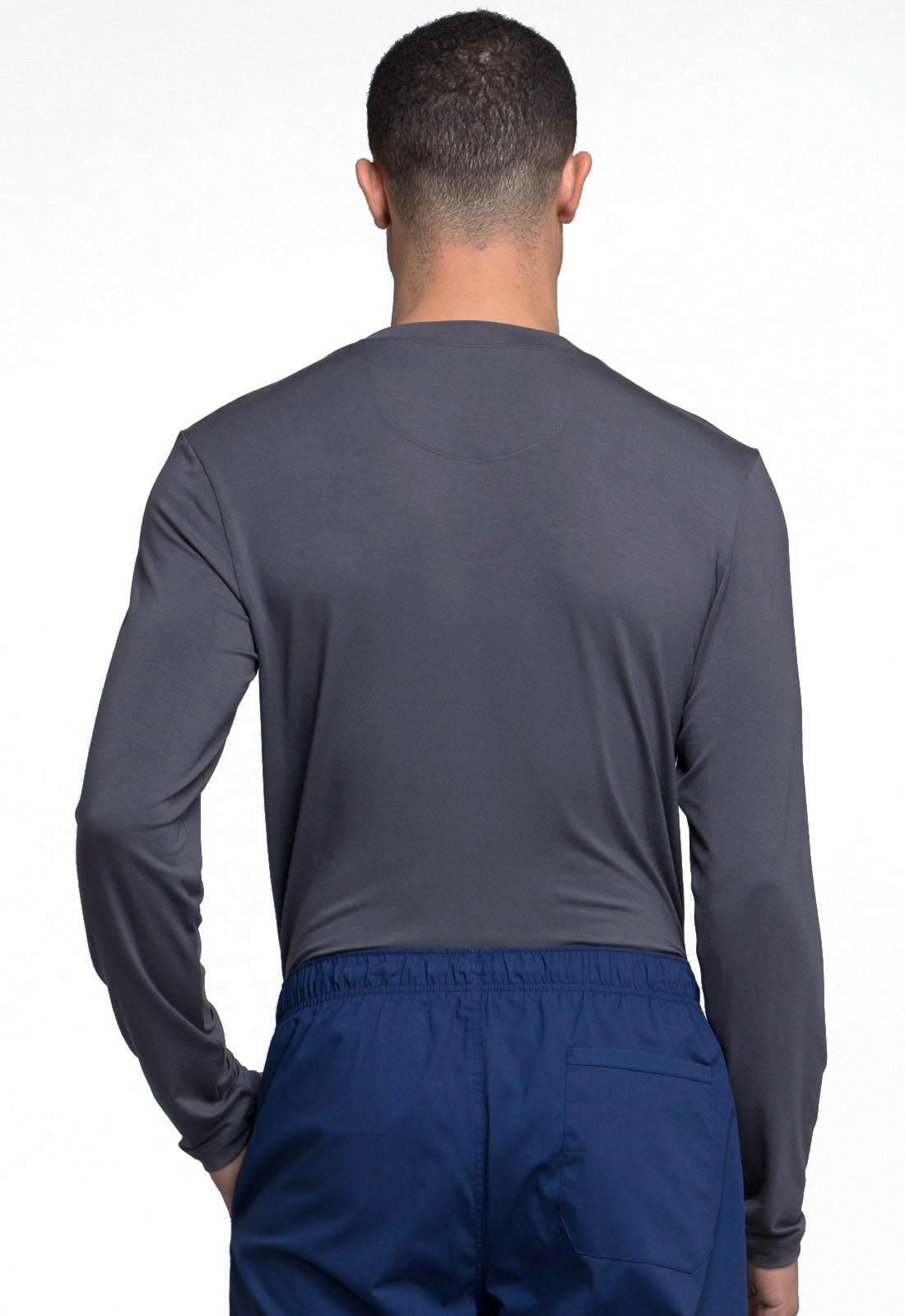 Professionals WW700 Men's Underscrub Knit Top Pewter