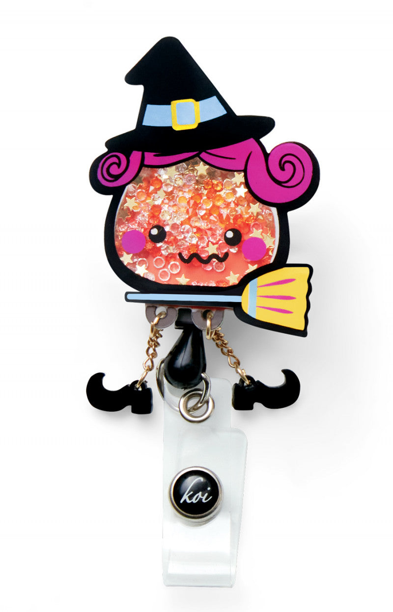 Essentials A156 koi Shaker Badges Candy Corn Witch