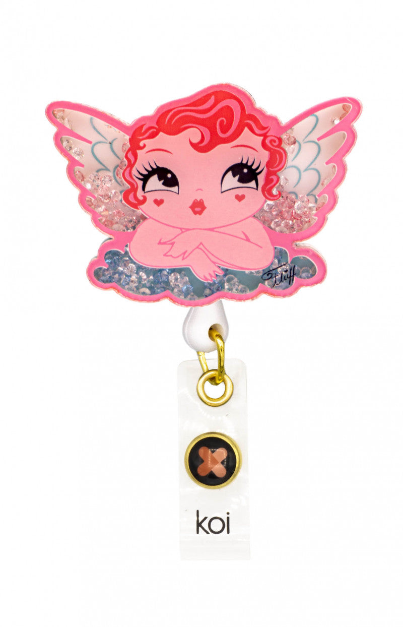 Artist Series A156A koi Shaker Badges Cupid