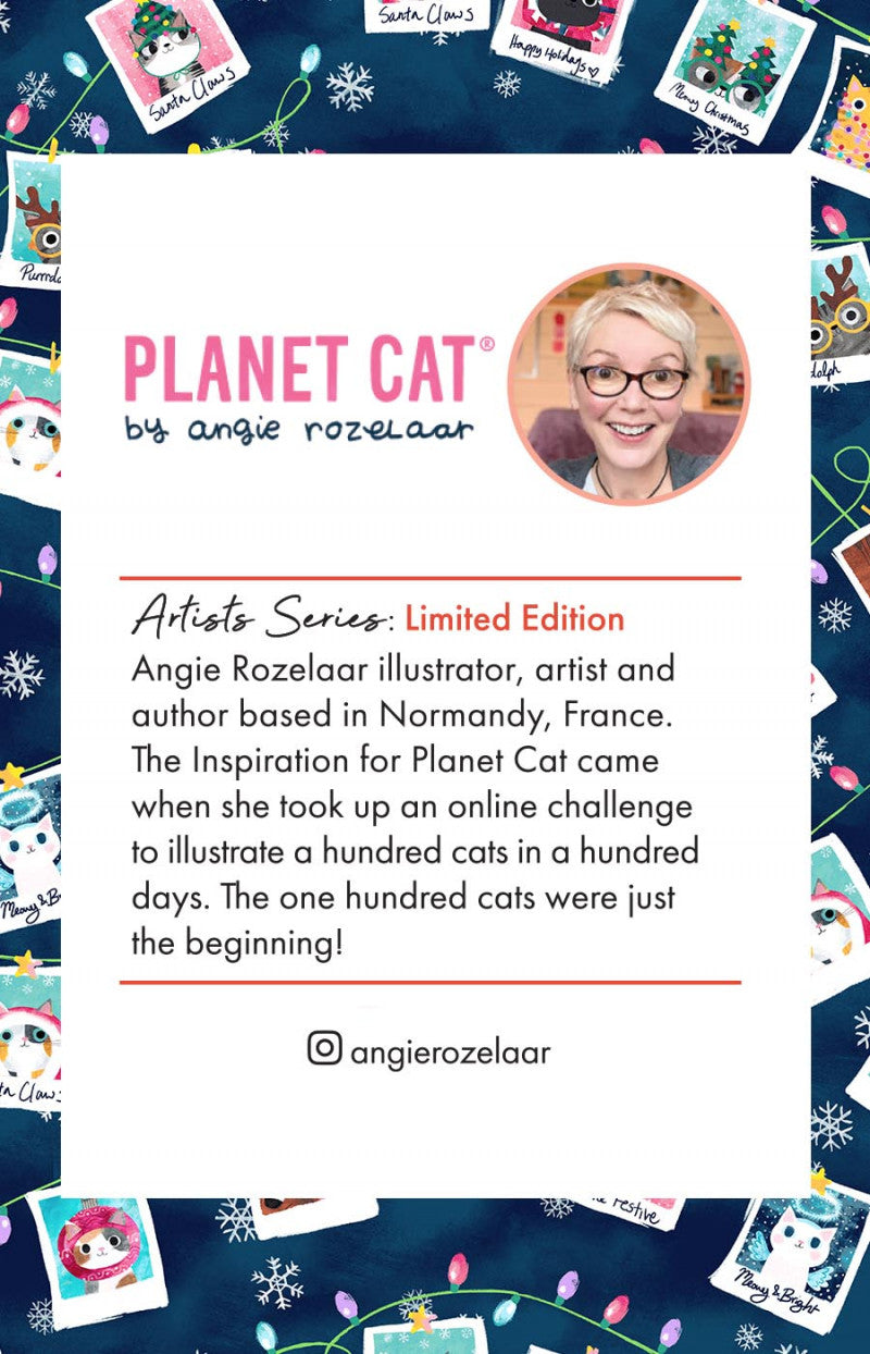 Artist Series A156A koi Shaker Badges Flower Cat