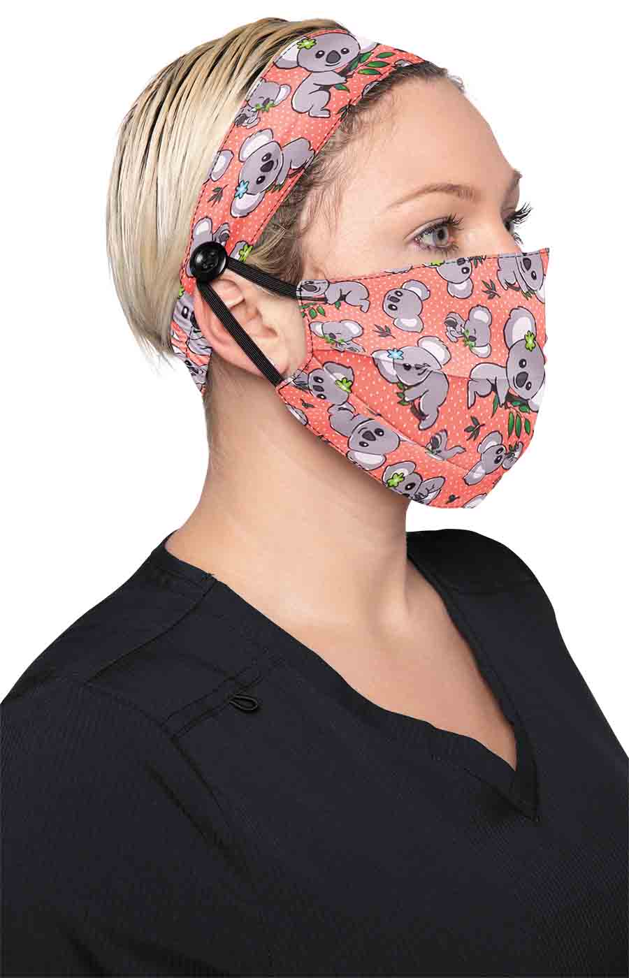 Basics A162 Fashion Mask + Headband Set Koala Express