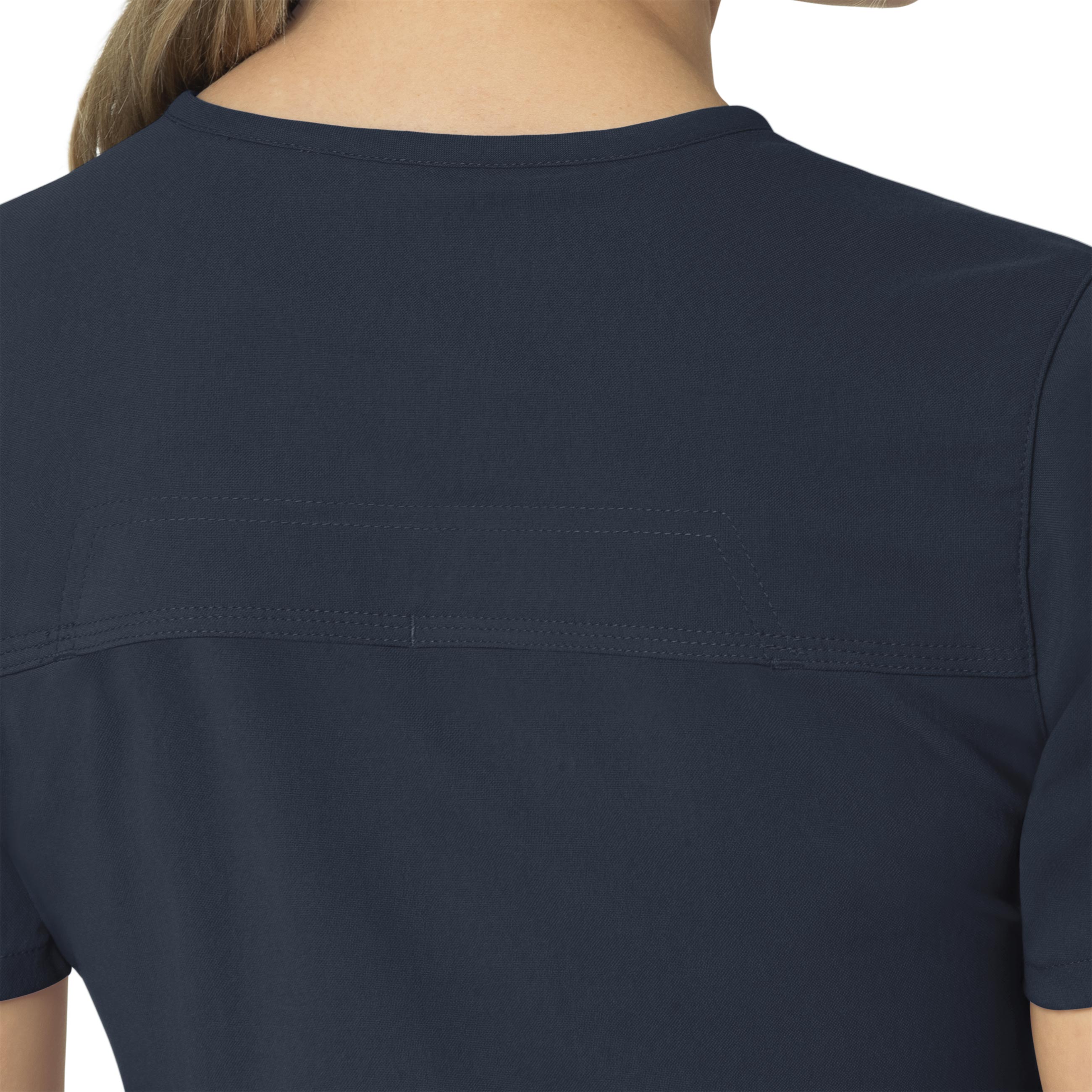 Rugged Flex Peak C12237 4-Pocket V-Neck Scrub Top Navy