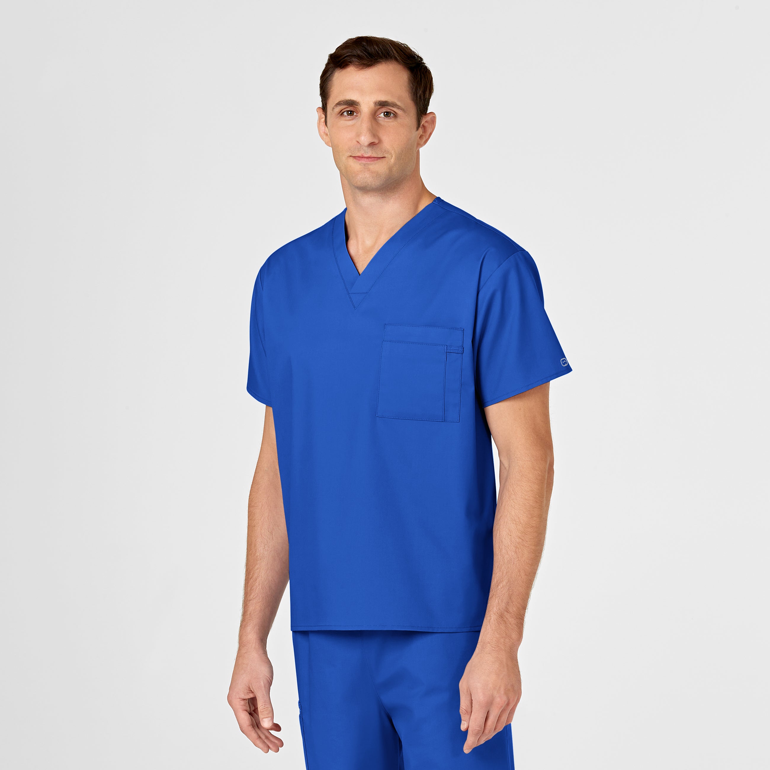 WonderWORK 100 Unisex V-Neck Scrub Top Royal