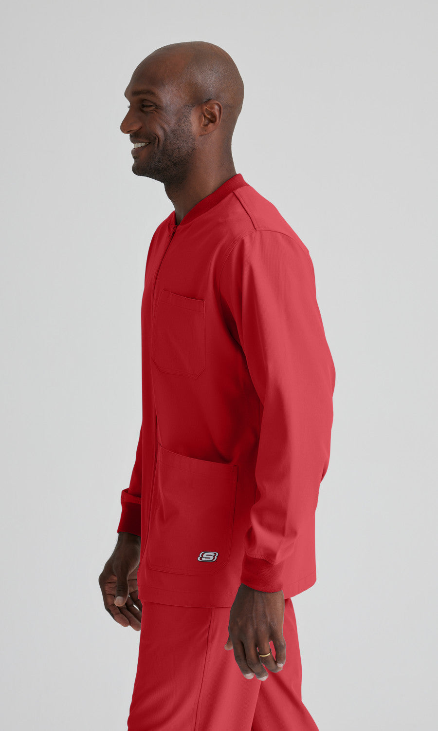 Skechers SK0408 Structure Scrub Jacket True Red