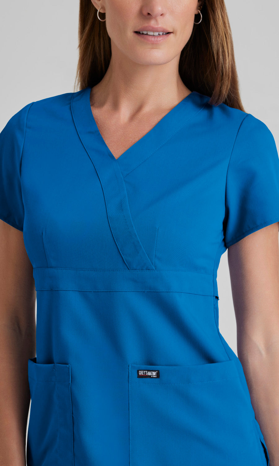 Grey's Anatomy 4153 Riley Scrub Top New Royal