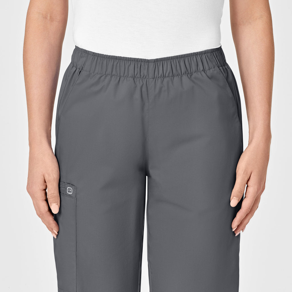 WonderWORK 501 Pull-On Cargo Scrub Pants Pewter