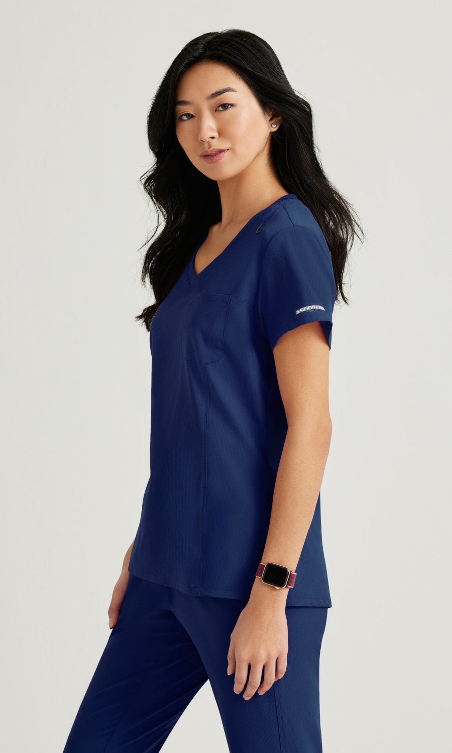 Skechers SKT147 Dignity Scrub Top Navy