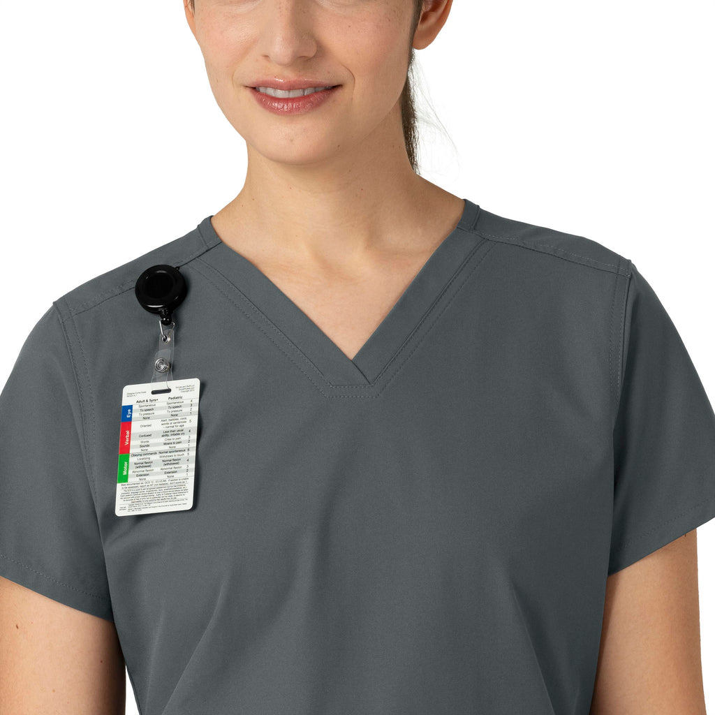 Force Essentials C12113 V-Neck Scrub Top Pewter