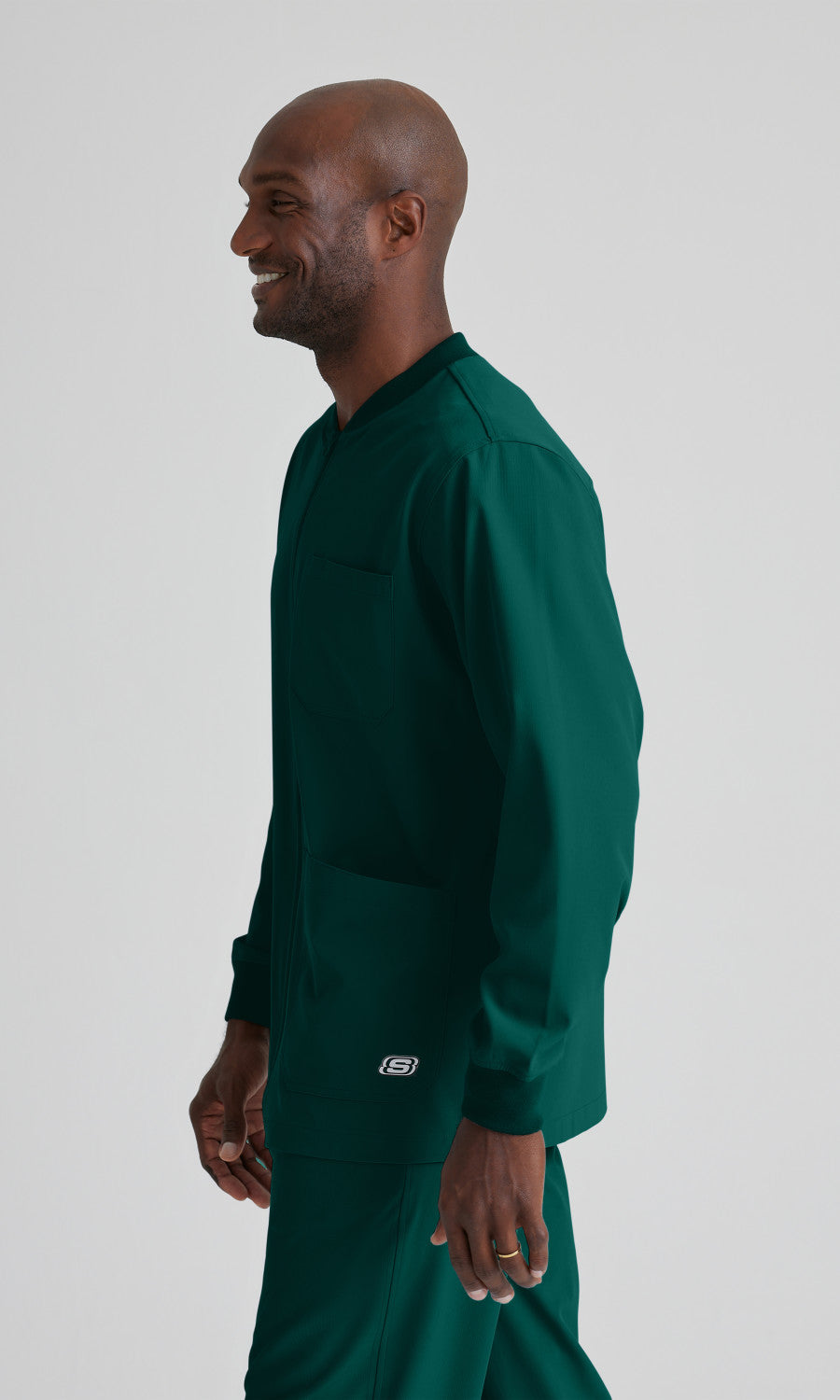 Skechers SK0408 Structure Scrub Jacket Hunter Green