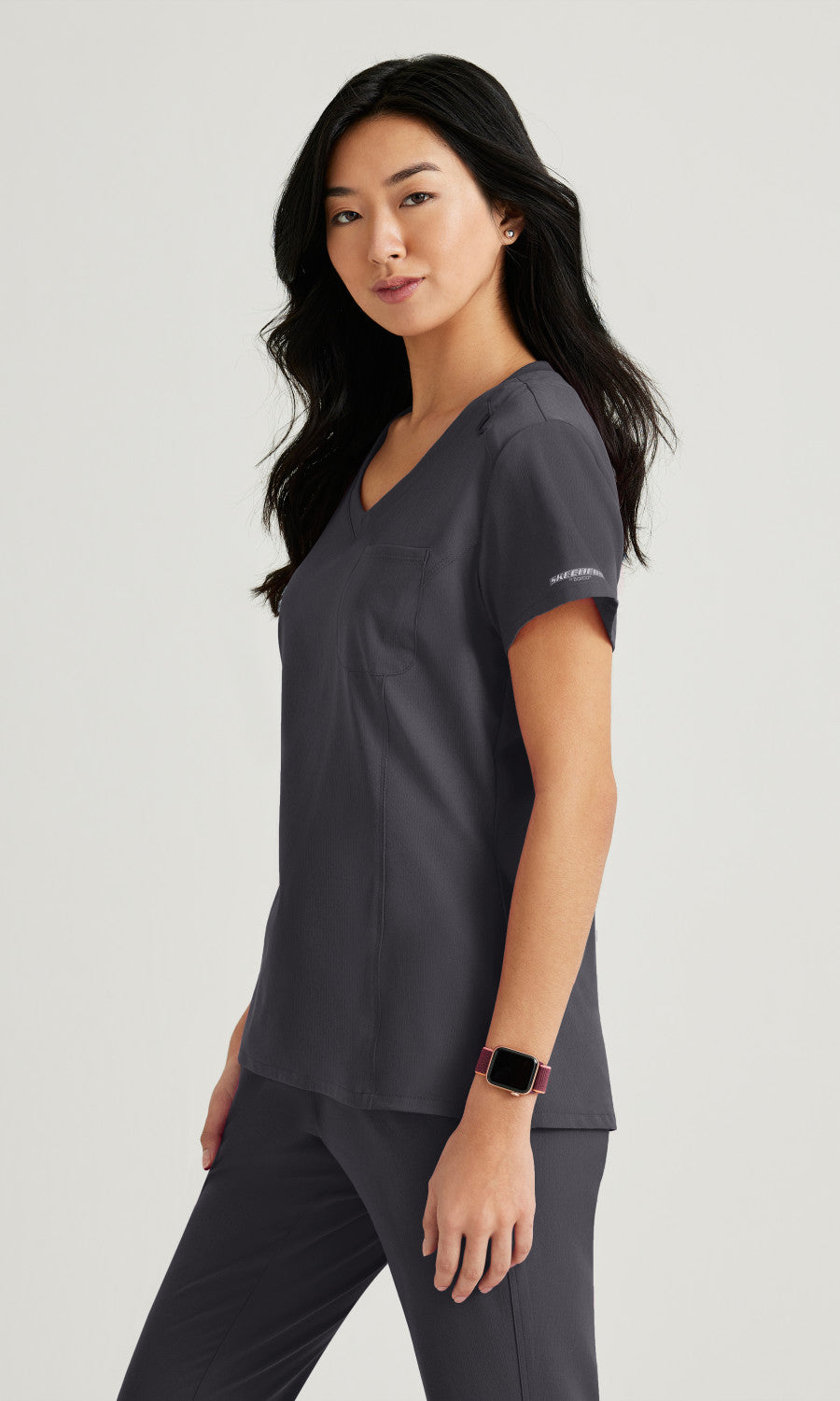 Skechers SKT147 Dignity Scrub Top Pewter