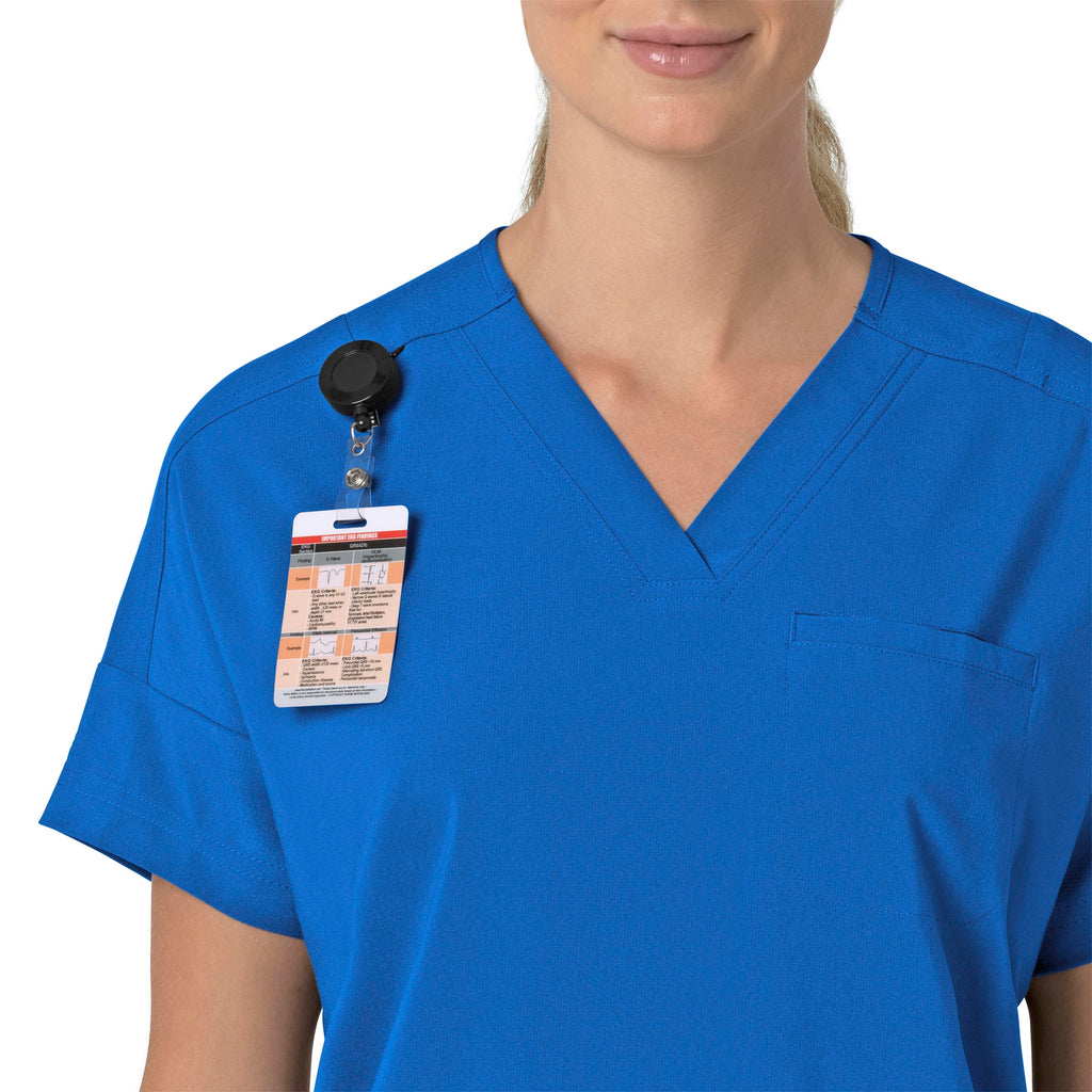 Force Cross-Flex C13110 Oversized V-Neck Scrub Top Royal