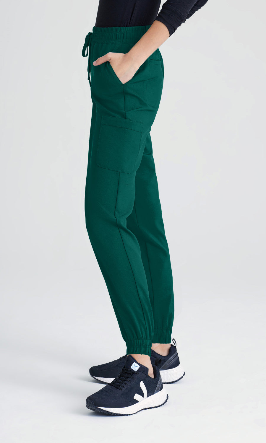 Grey's Anatomy Evolve GSSP625 Terra Scrub Joggers Hunter Green