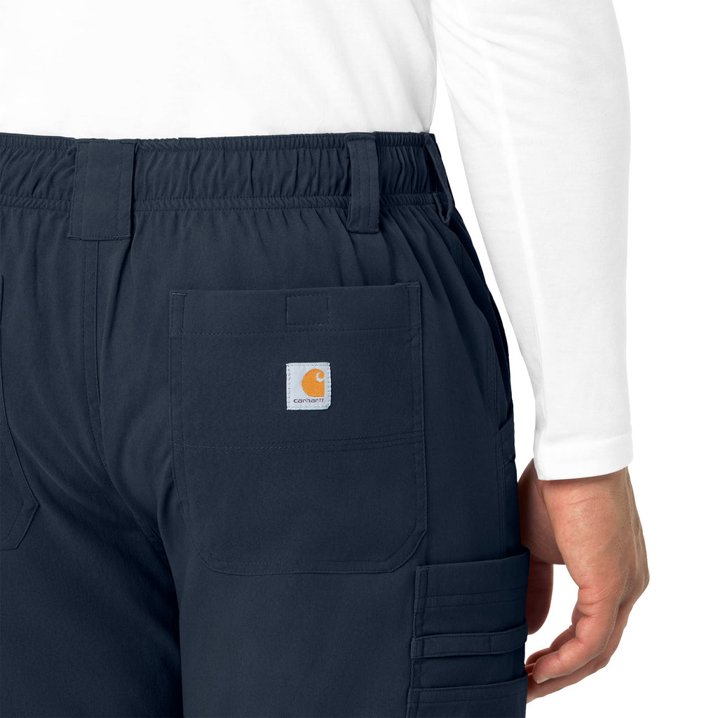 Rugged Flex Peak C55037 Men's Straight Leg Cargo Scrub Pants Navy