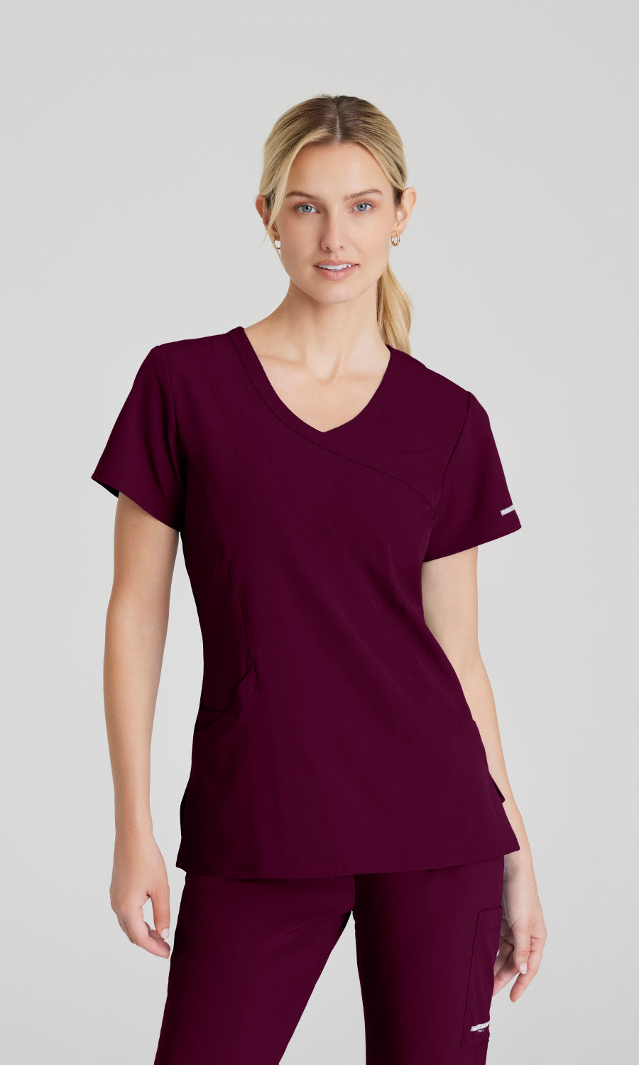 Skechers SK102 Reliance Scrub Top Wine