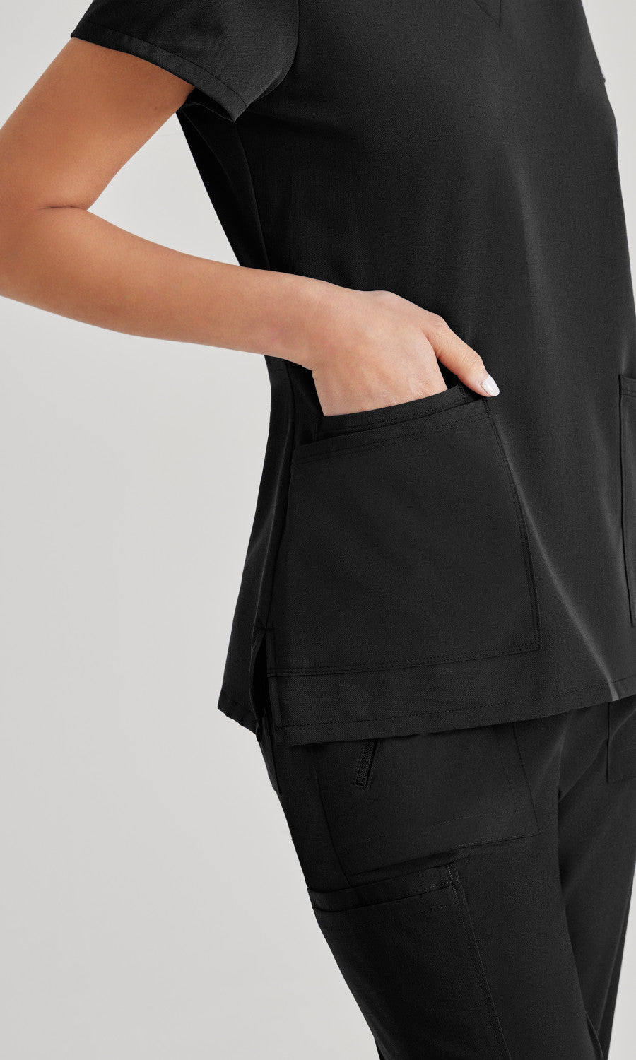 Barco Unify BUT167 Purpose Scrub Top Black