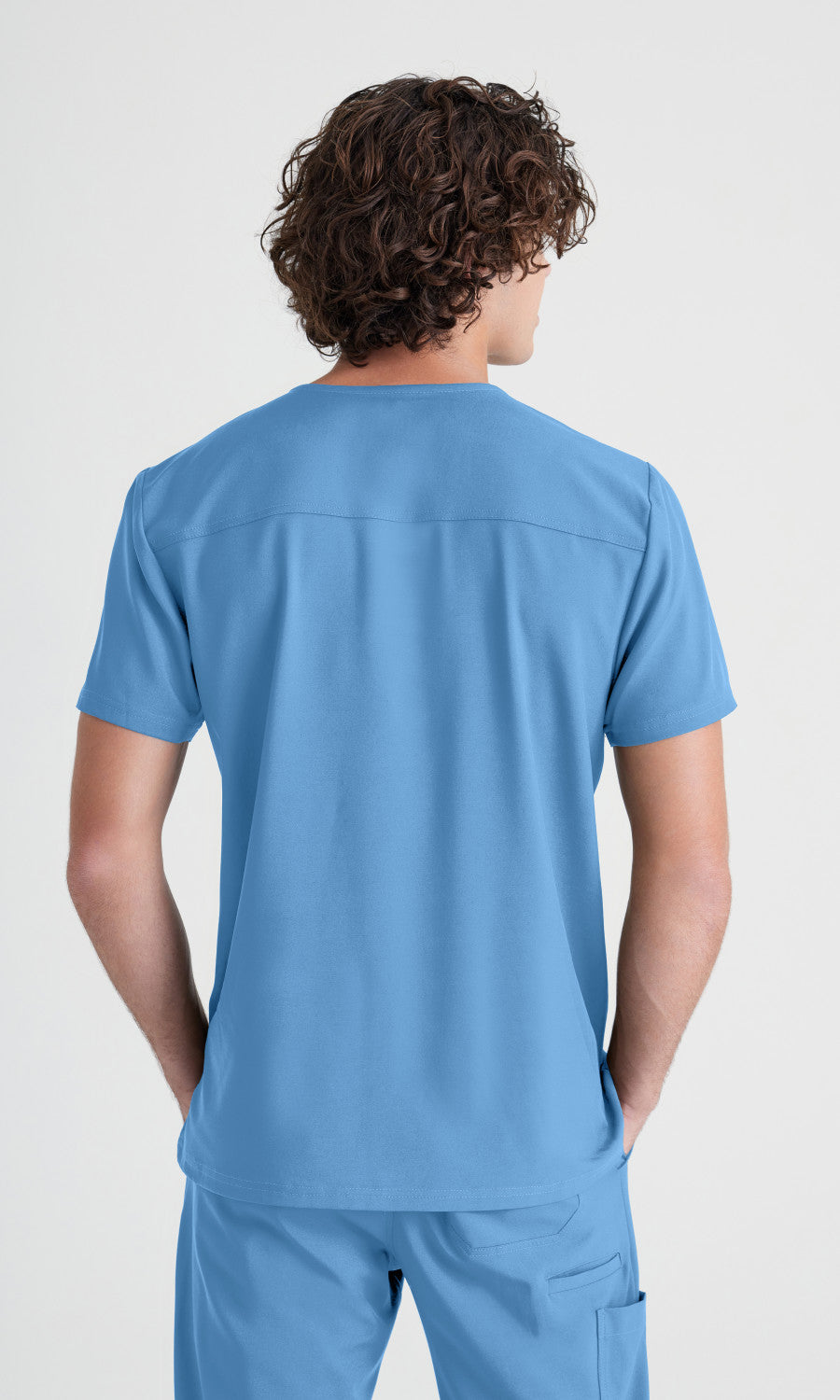 Grey's Anatomy Evolve GSST179 Journey Scrub Top Ciel Blue