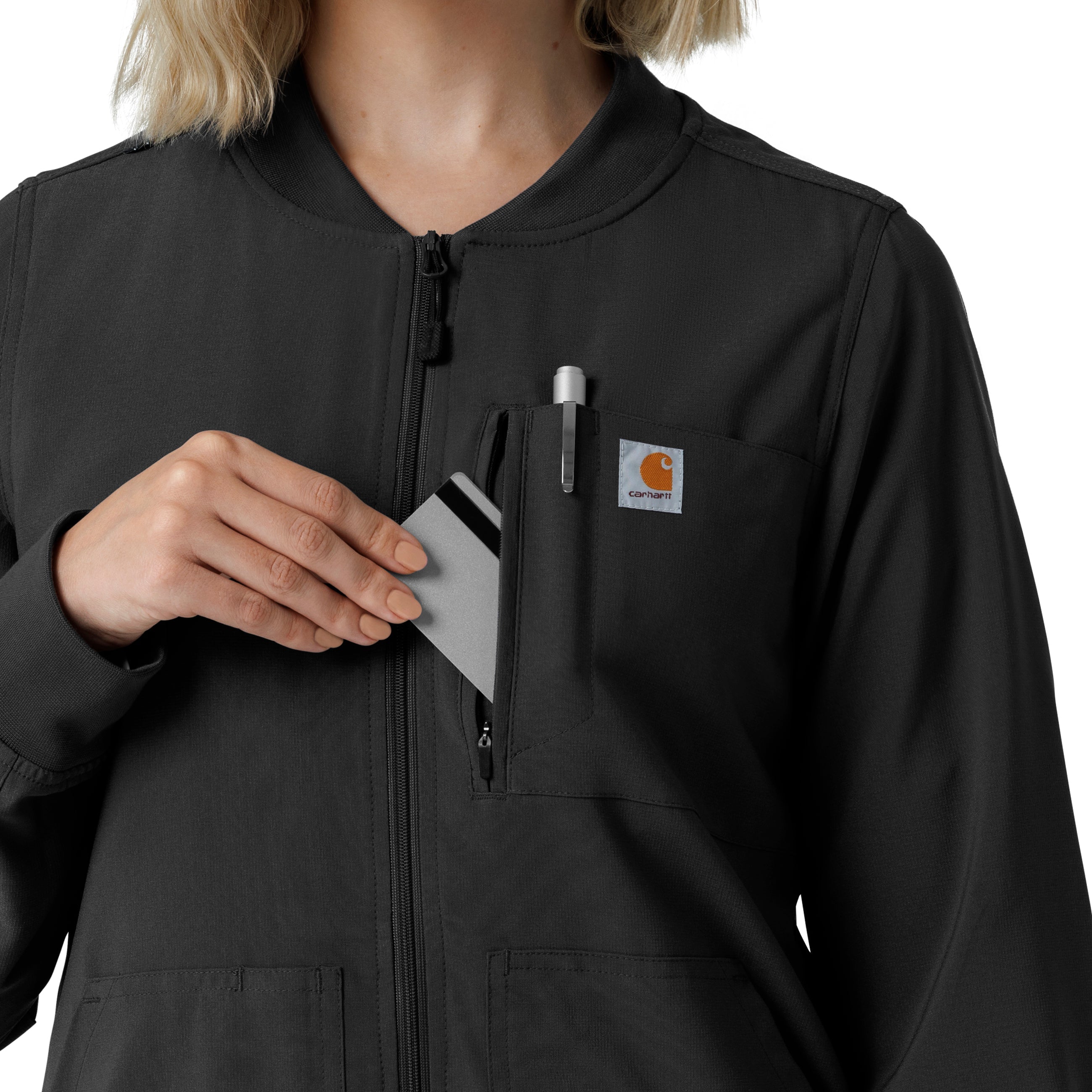 Force Cross-Flex C82410 Women's Lightweight Scrub Jacket Black