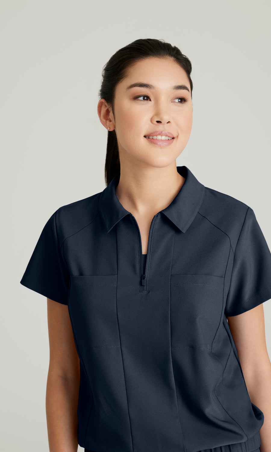 Grey's Anatomy Evolve GSST215 Perseverance Scrub Top Steel