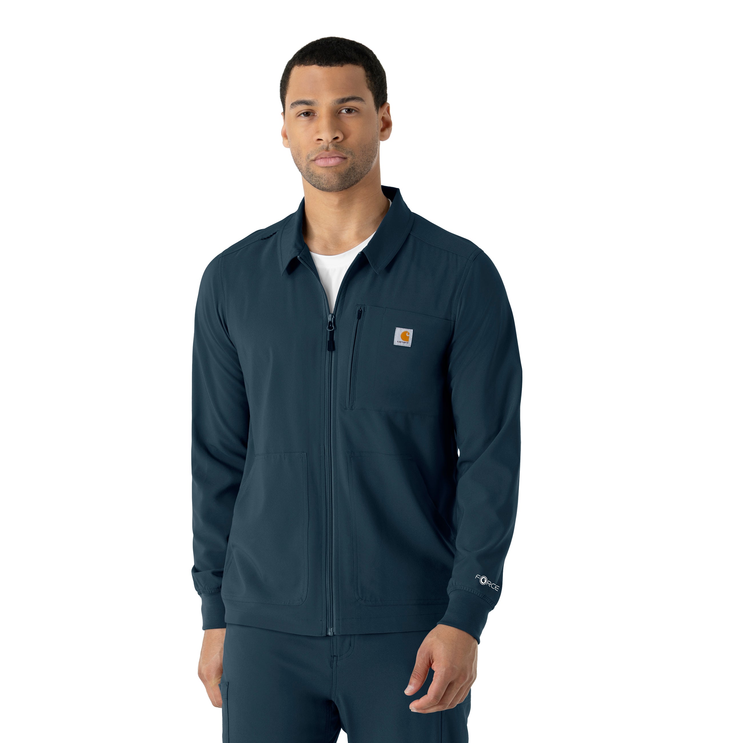 Force Cross-Flex C86310 Men's Lightweight Scrub Jacket Navy