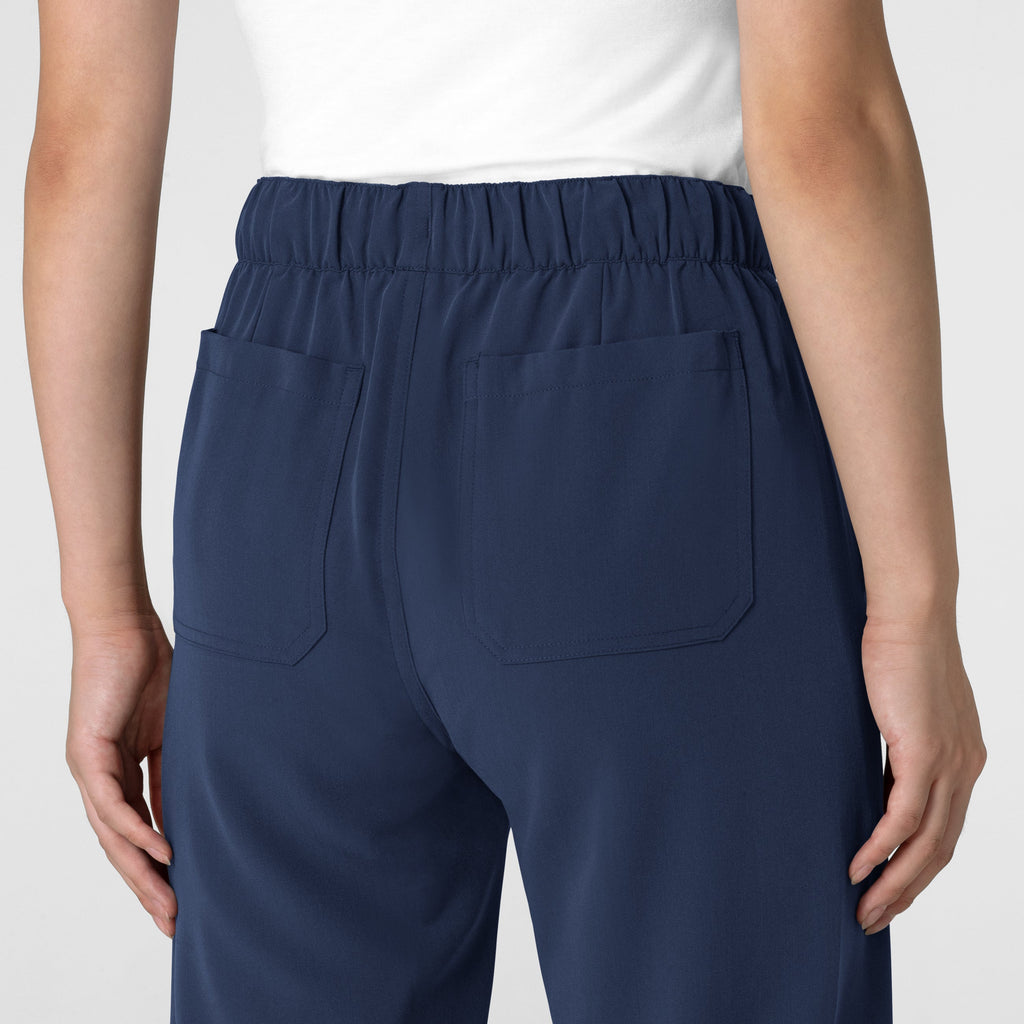 Nova 5232 Stovepipe High-Low Hem Scrub Pants Navy