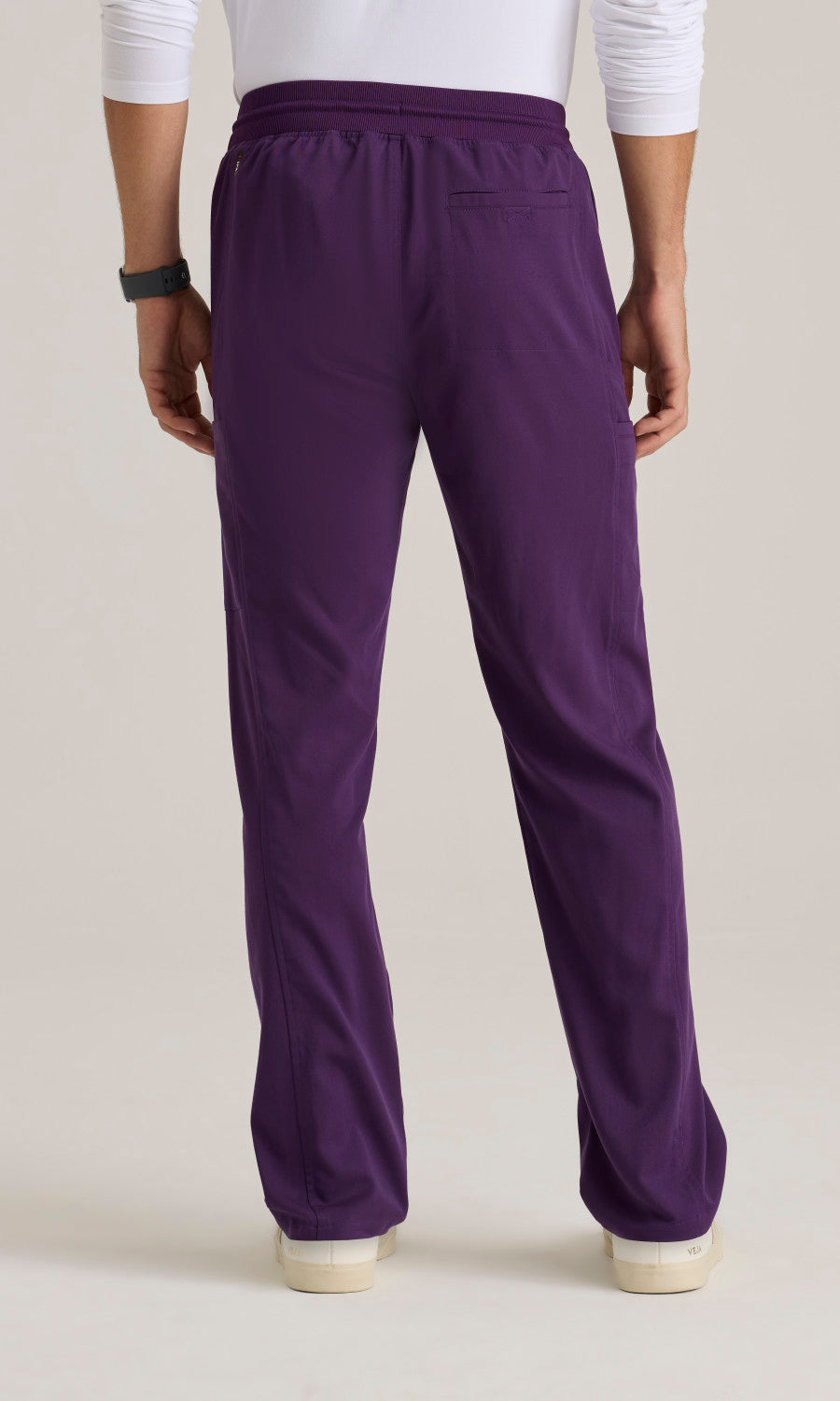 Grey's Anatomy Stretch GRSP617 Hudson Scrub Pants Eggplant