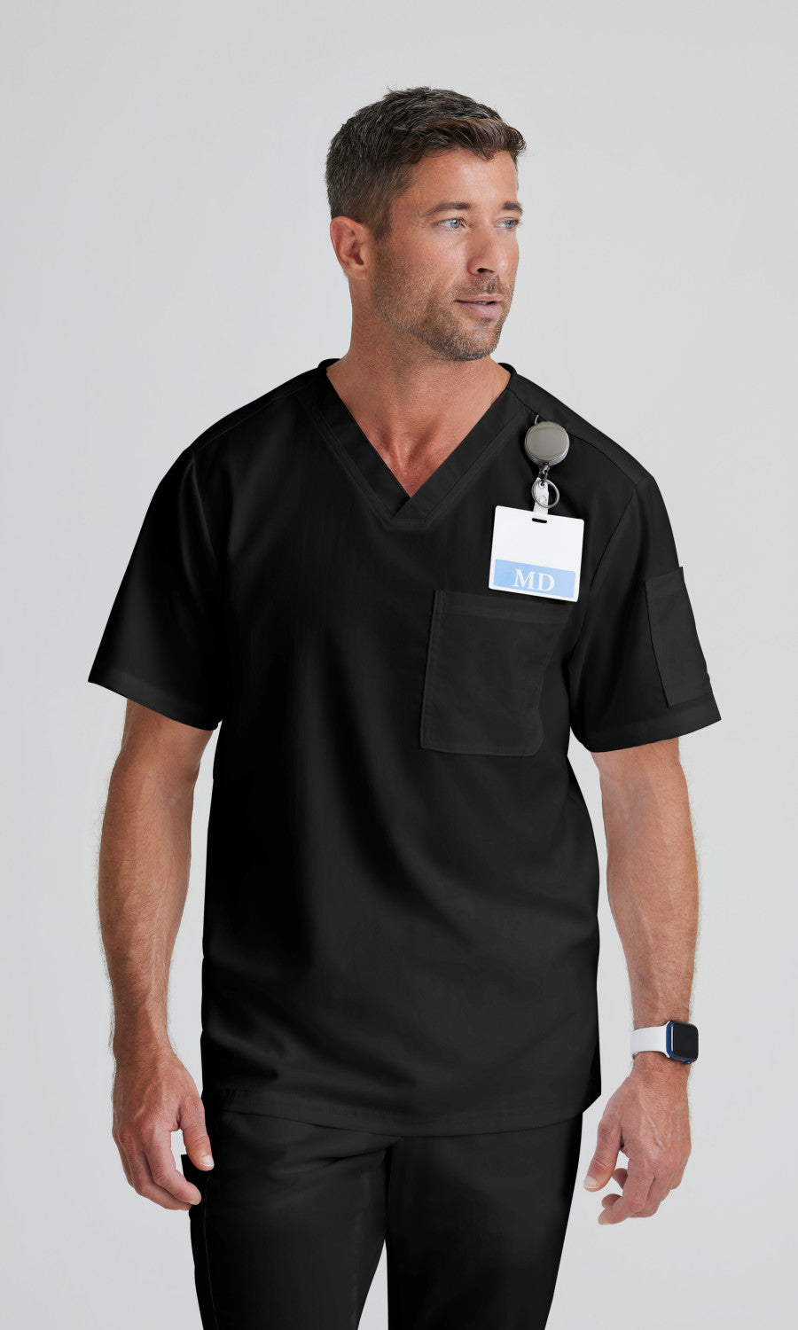 Grey's Anatomy GRT091 Evan Scrub Top Black