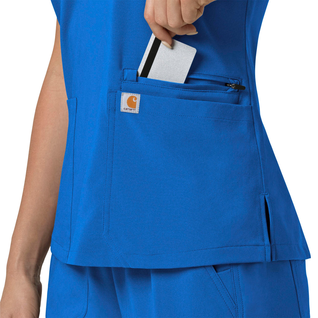 Force Cross-Flex C13210 Flex Panel V-Neck Scrub Top Royal