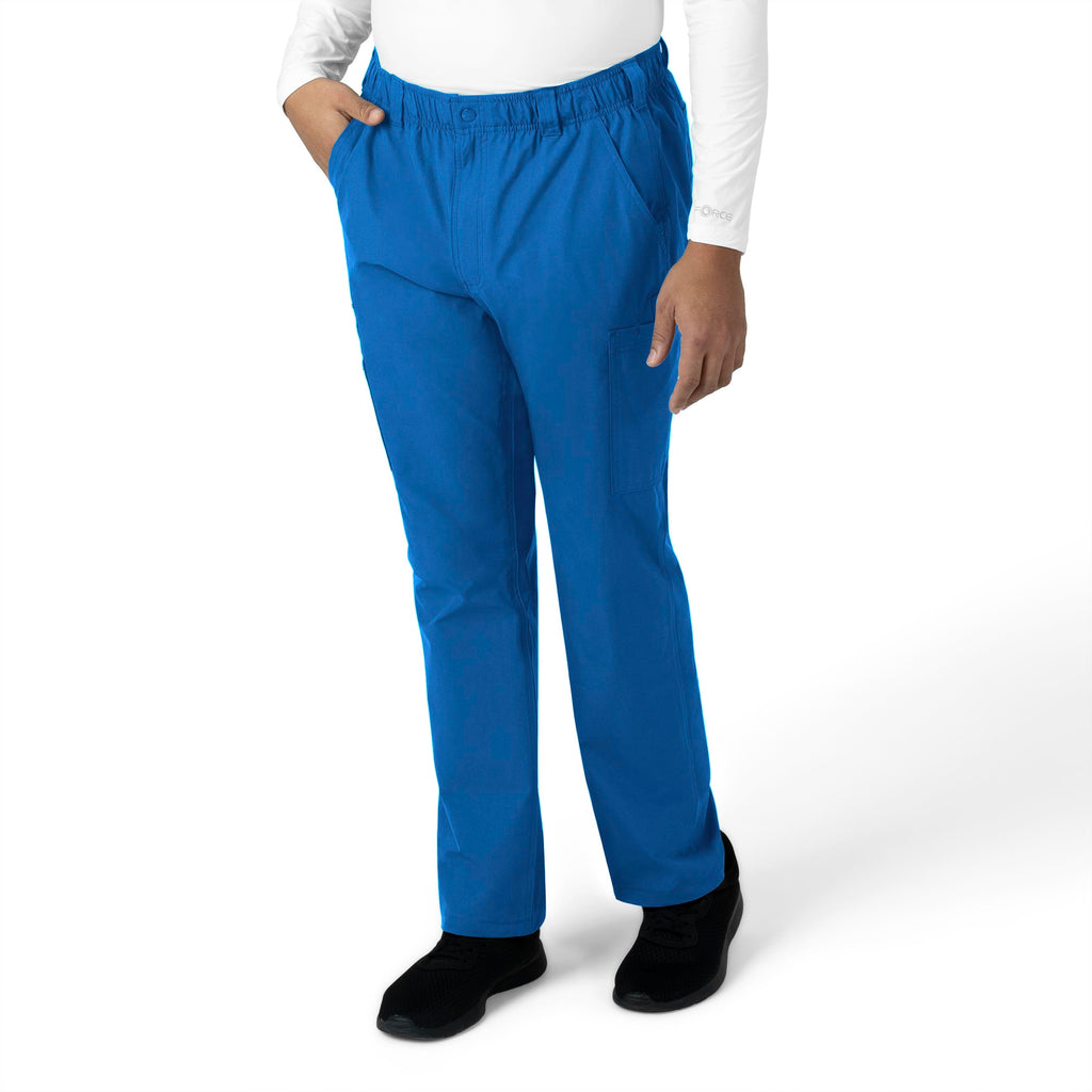 Force Essentials C56113 Men's Straight Leg Cargo Scrub Pants Royal