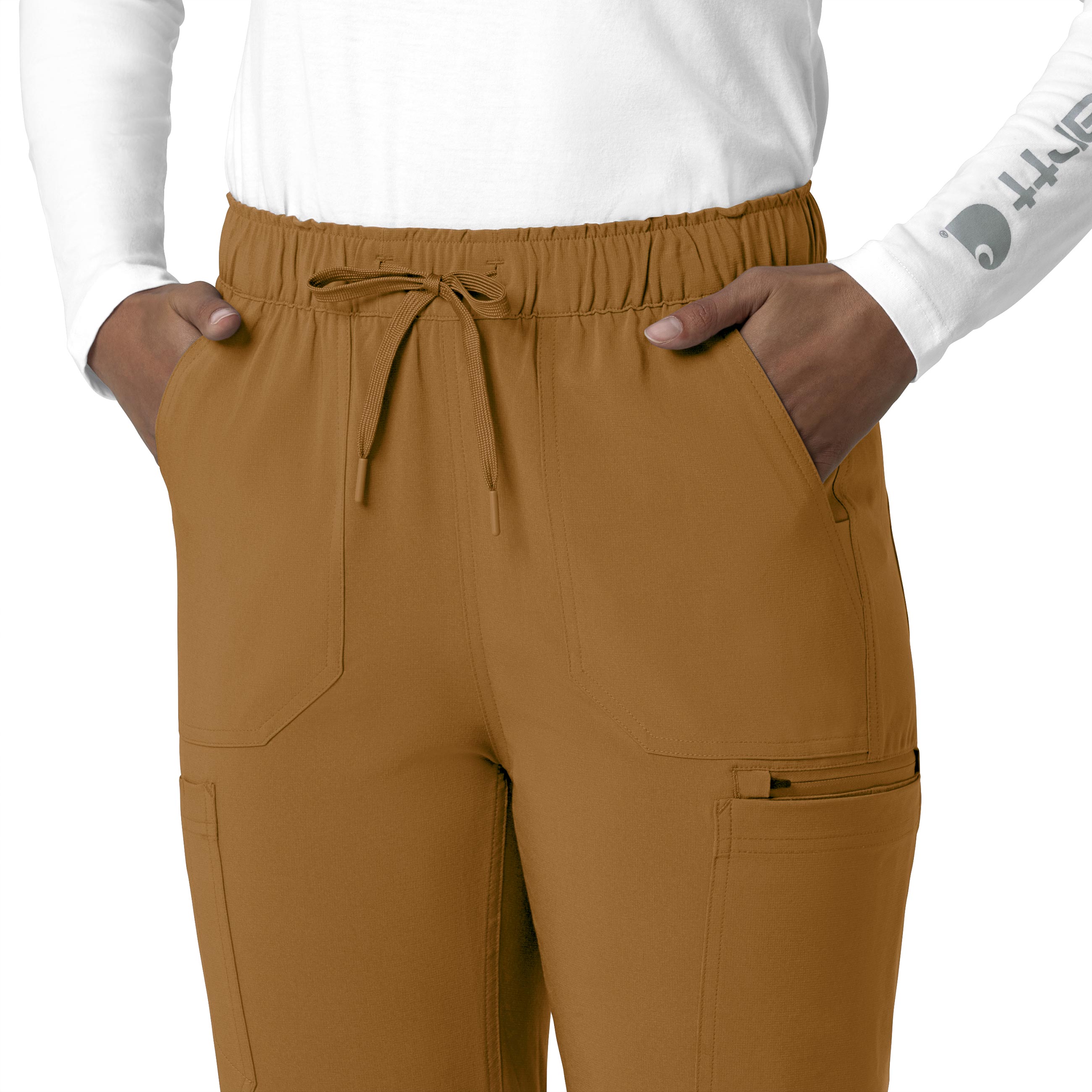 Force Cross-Flex C53210 Straight Leg Cargo Scrub Pants Fox Brown