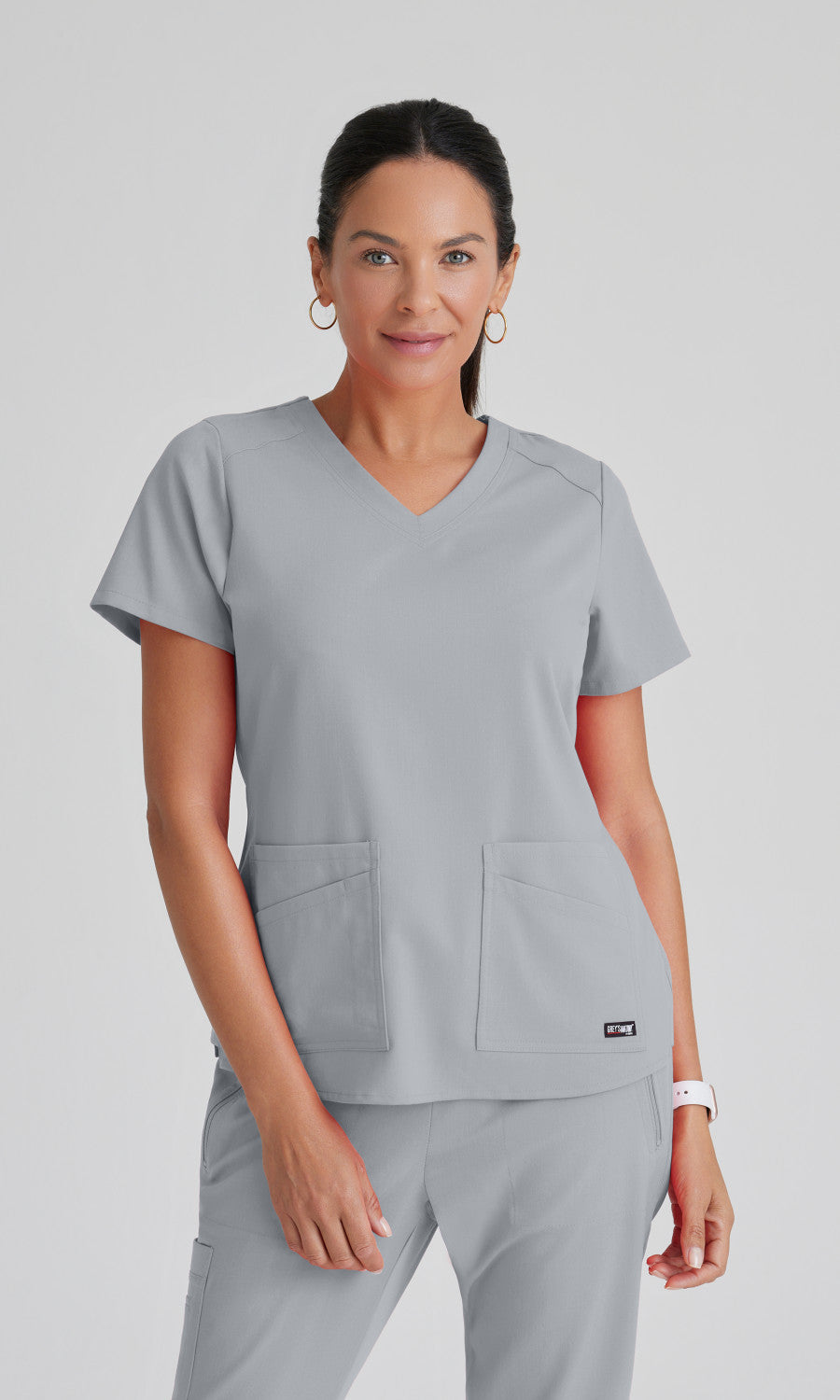 Grey's Anatomy Stretch GRST011 Emma Scrub Top Moonstruck