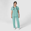 Nova 5232 Stovepipe High-Low Hem Scrub Pants Turquoise